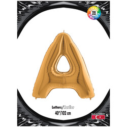 Letter A Gold 40 inch - Kikajoy