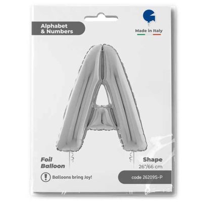 Letter A Silver 26 inch - 1