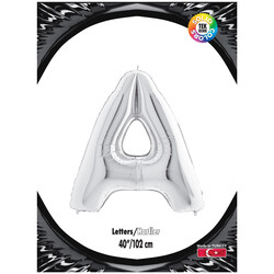 Letter A Silver 40 inch - Kikajoy