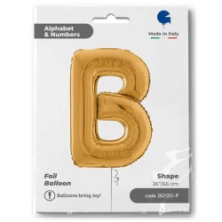 Letter B Gold 26 inch - 1