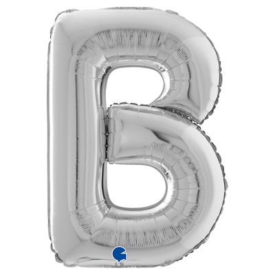 Letter B Silver 26 inch - 2