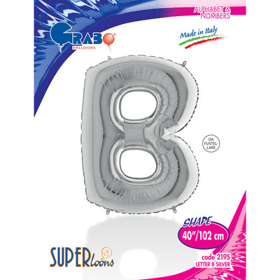 Letter B Silver 40 inch - 1