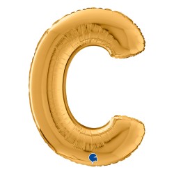 Letter C Gold 26 inch - 2