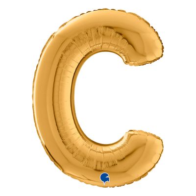 Letter C Gold 26 inch - 2