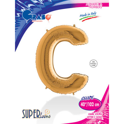 Letter C Gold 40 inch - 1