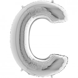 Letter C Silver 40 inch - 2