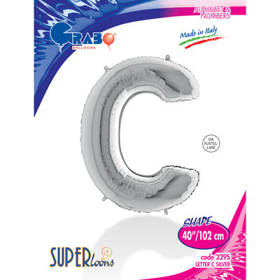 Letter C Silver 40 inch - 1