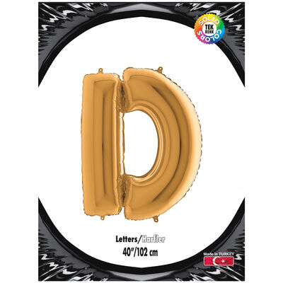 Letter D Gold 40 inch - 1