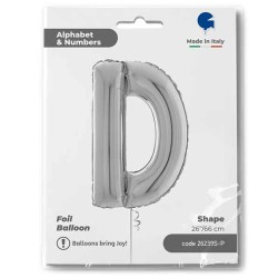 Letter D Silver 26 inch - 1