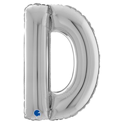 Letter D Silver 26 inch - 2