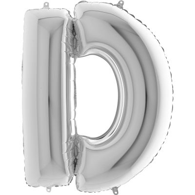 Letter D Silver 40 inch - 2