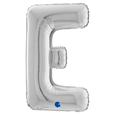 Letter E Silver 26 inch - 2
