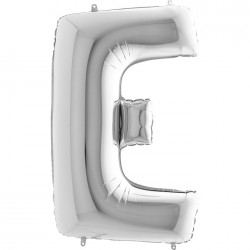 Letter E Silver 40 inch - 2