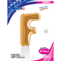 Letter F Gold 40 inch - 1