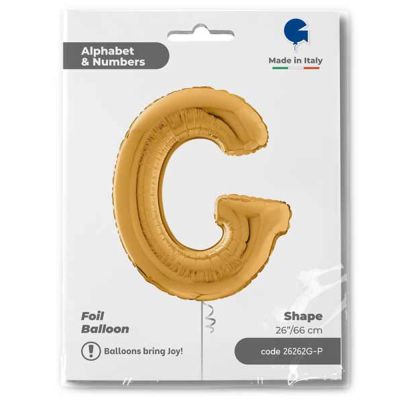 Letter G Gold 26 inch - 1