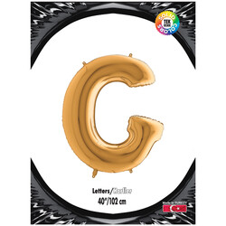 Letter G Gold 40 inch - Kikajoy