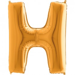 Letter H Gold 40 inch - 2