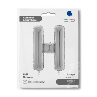 Letter H Silver 26inc - 1