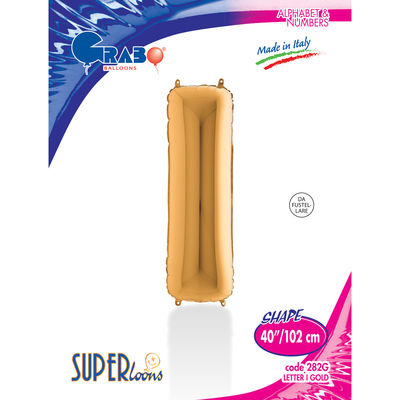 Letter I Gold 40 inch - 1