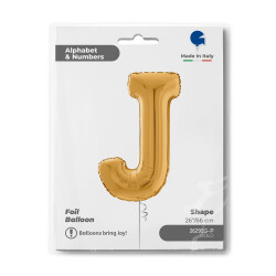 Letter J Gold 26inc - 1