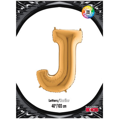 Letter J Gold 40 inch - 1
