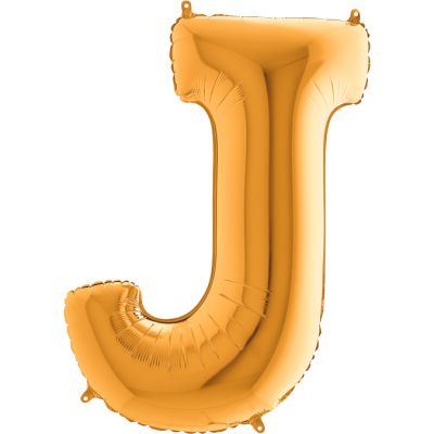 Letter J Gold 40 inch - 2