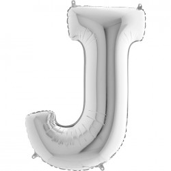 Letter J Silver 40 inch - 2