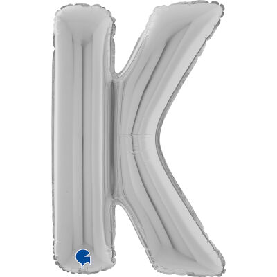 Letter K Silver 26 inch - 2
