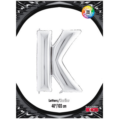 Letter K Silver 40 inch - 1