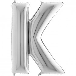Letter K Silver 40 inch - 2