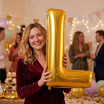 Letter L Gold 40 inch - 1