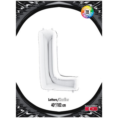 Letter L Silver 40 inch - 1