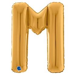 Letter M Gold 26 inch - 2