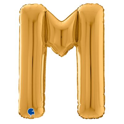 Letter M Gold 26 inch - 2