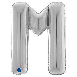 Letter M Silver 26 inch - 2