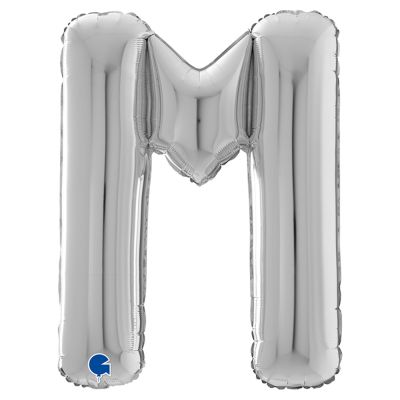 Letter M Silver 26 inch - 2