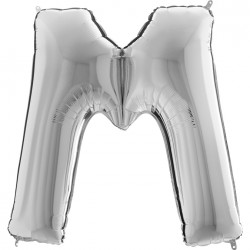 Letter M Silver 40 inch - 2