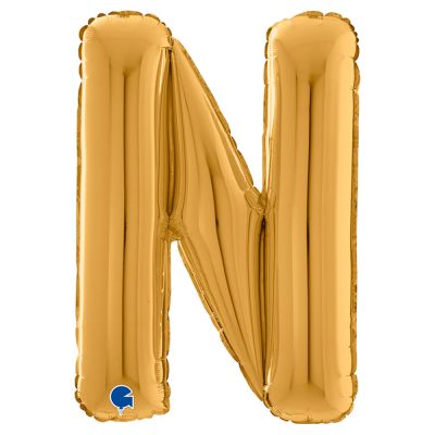 Letter N Gold 26 inch - 2