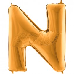Letter N Gold 40 inch - 2