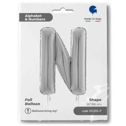 Letter N Silver 26 inch - 1