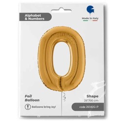 Letter O Gold 26 inch - 1