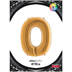 Letter O Gold 40 inch - Kikajoy