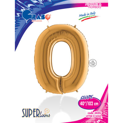 Letter O Gold 40 inch - 1