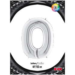 Letter O Silver 40 inch - Kikajoy