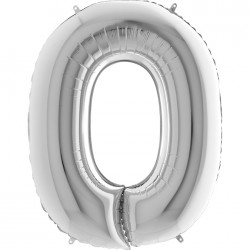 Letter O Silver 40 inch - 2