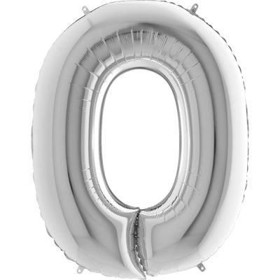 Letter O Silver 40 inch - 2