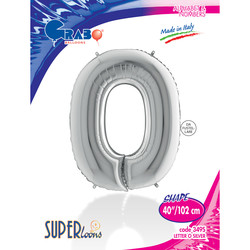 Letter O Silver 40 inch - 1