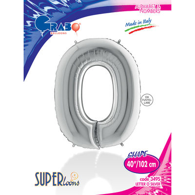 Letter O Silver 40 inch - 1