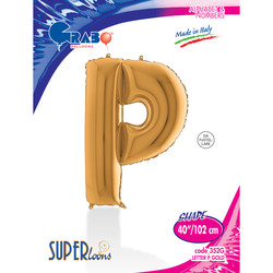 Letter P Gold 40 inch - 1