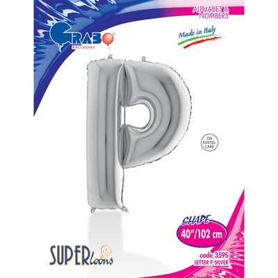 Letter P Silver 40 inch - 1